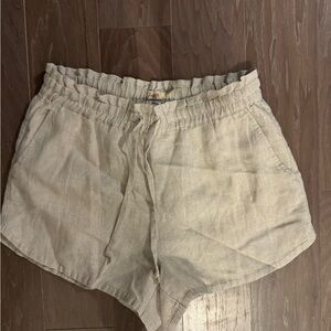 Faherty High Waist Tan Shorts